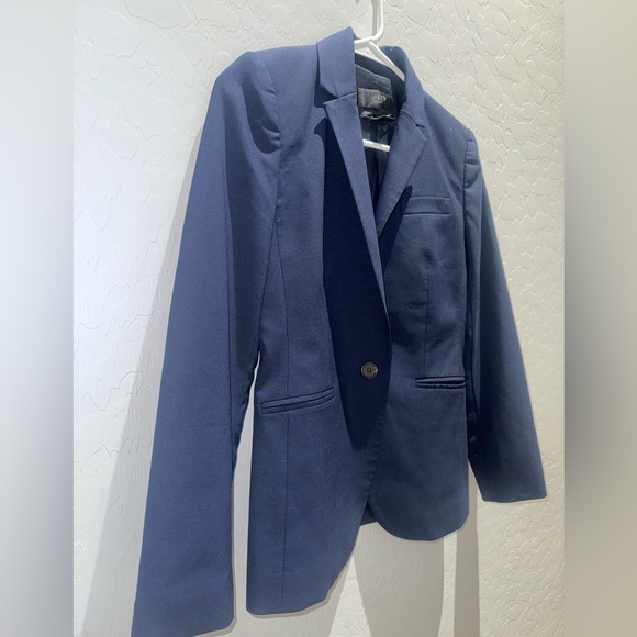 J.Crew 1035 Bi Stretch Wool Tollegno 1900 Blazer OP Navy - Picture 5 of 11